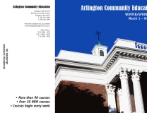 Arlington Community Education catalog cover Winter/Spring 2006