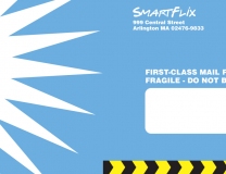 SmartFlix 2-way DVD mailer outside